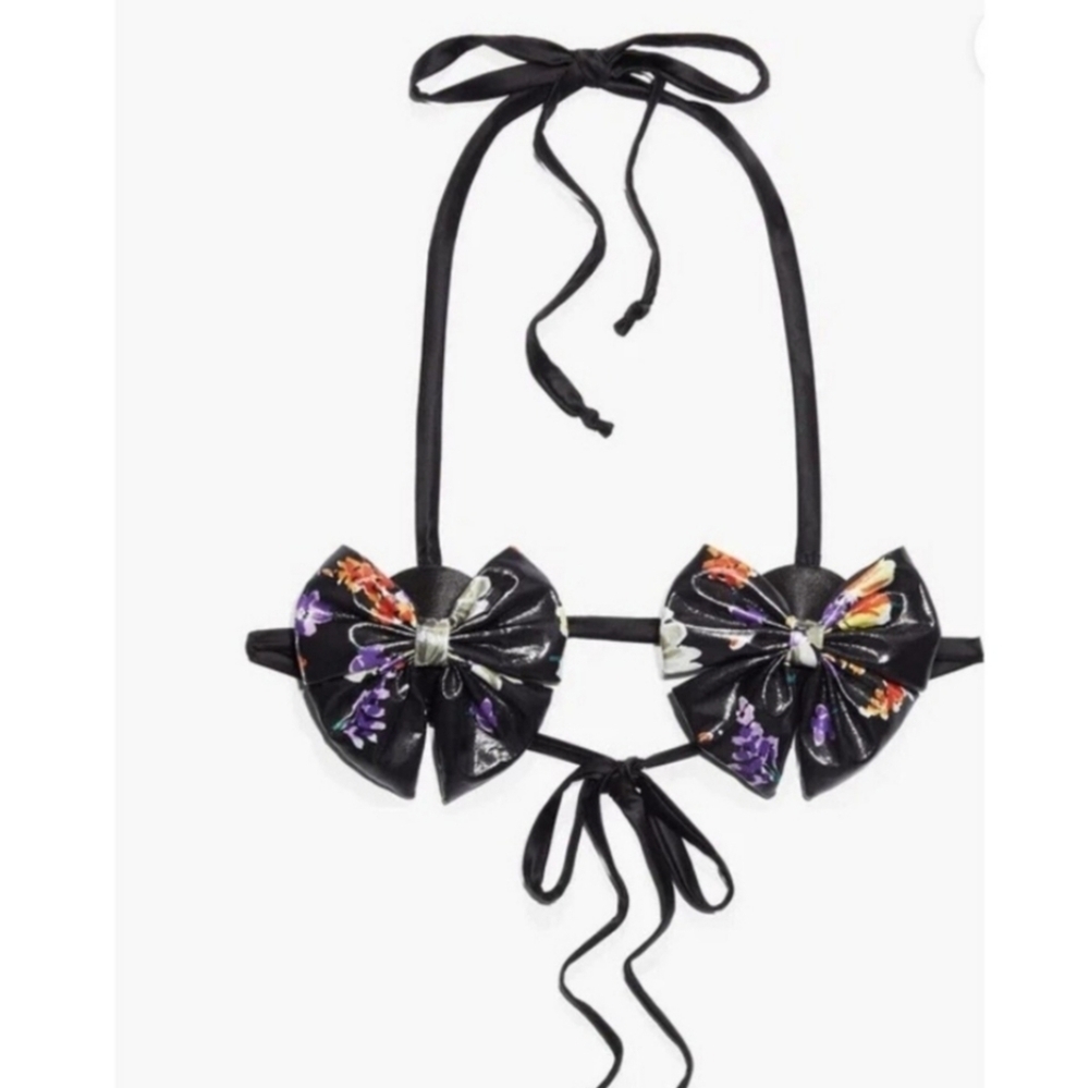 Savage X Fenty Night Blooms Pasties Halter Bralette Sz:‎ OS